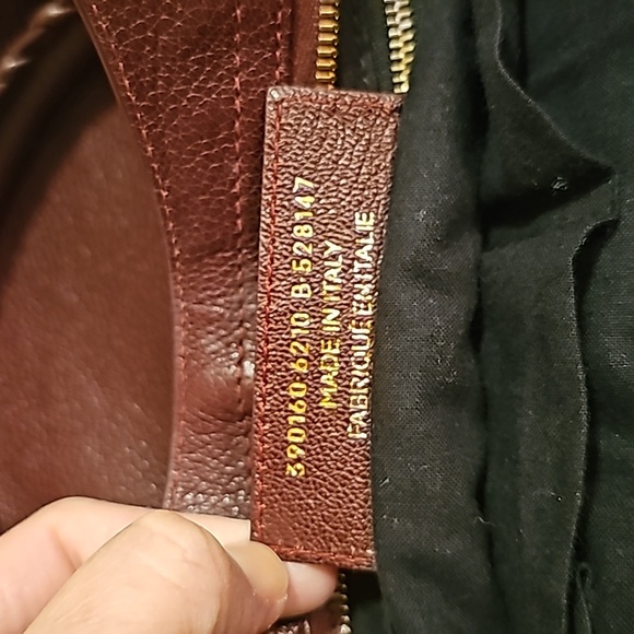 Authentic Balenciaga Classic Metallic Edge City Satchel in Bordeaux - Picture 9 of 16